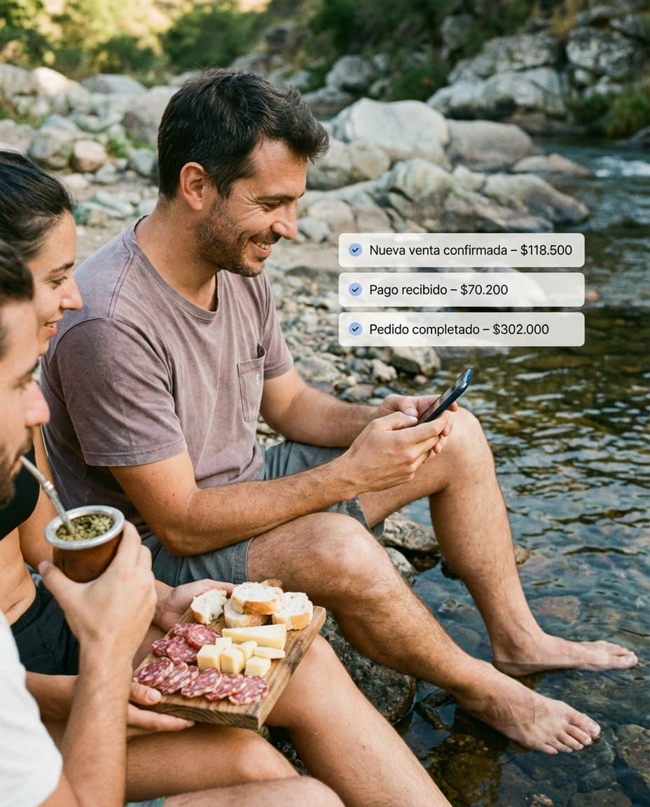 Sistema de ventas en acción